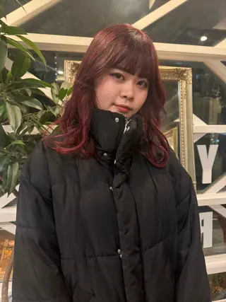 ロング カラー 村上 輝のヘアスタイル