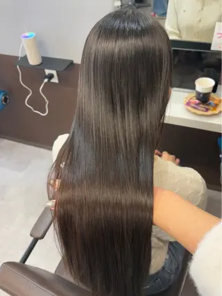 ロング パーマ 韓国×髪質改善カラー 💎hinaのヘアスタイル