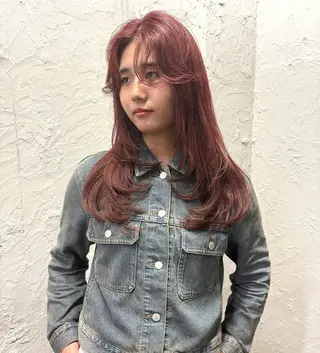 ロング ボブ× フェイスレイヤー🩰のヘアスタイル