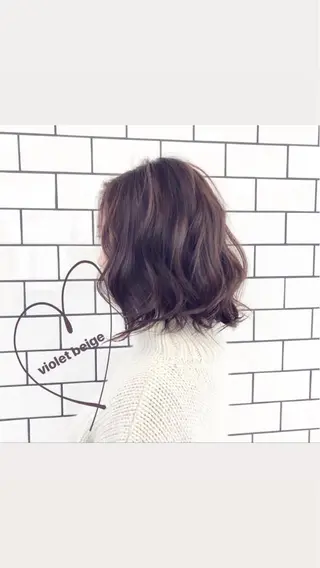 ショート カラー お洒落パーマ/ 艶カラー/michiのヘアスタイル