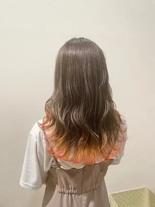 セミロング salowin郡山所属・佐藤 結花のヘアスタイル