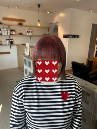 ショート カラー ブランシェ神領店所属・長谷川 歩咲のヘアスタイル