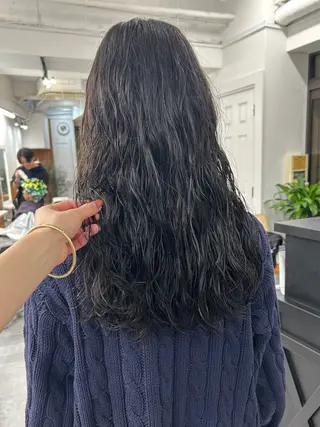 ロング パーマ レイヤーボブ/ 艶カラー/サナ🌼のヘアスタイル