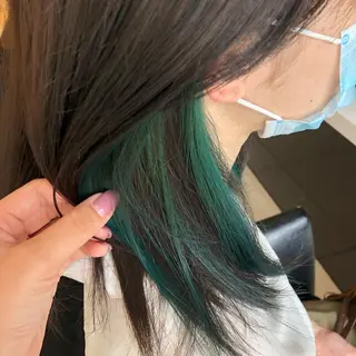 ミディアム カラー 白髪ぼかしモデル募集 今村理央奈のヘアスタイル