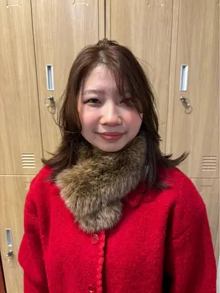 ミディアム LOREN＋透明感 オリーブhirokoのヘアスタイル