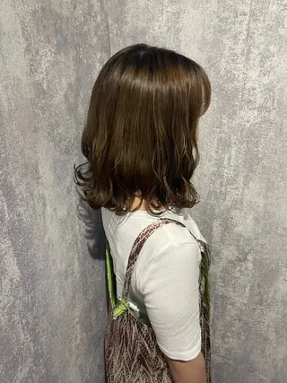 ミディアム れな/Zina博多 トレンド/顔周りのヘアスタイル