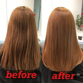 セミロング 透明感♡グレージュ ♡ミルクティー♡のヘアスタイル