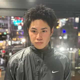 ショート メンズ スパイキーショート アメ村【戸兵吏駒】のヘアスタイル