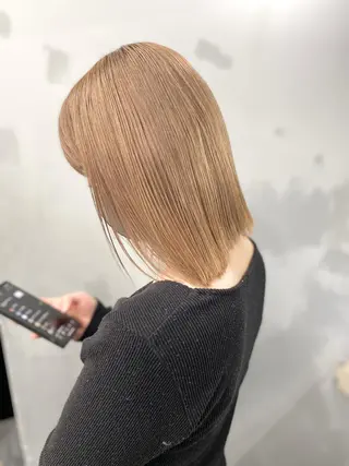 ミディアム カラー opus 店長大和 レイヤー/赤み消しのヘアスタイル