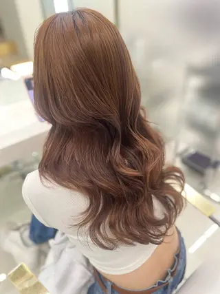 カラー 𝑺𝑨𝑾𝑨🤍 艶モテ透明感カラーのヘアスタイル