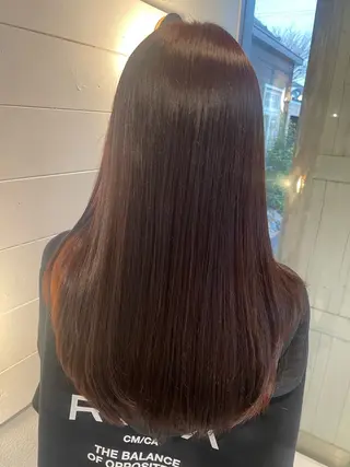 ロング カラー 広瀬 珠優のヘアスタイル