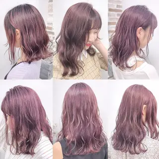 ミディアム カラー 韓国ヘア＆透けカラー keita🇰🇷のヘアスタイル