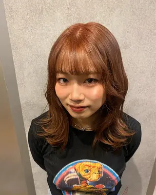 ミディアム レディースカット/ シュドウヒナタ🐰のヘアスタイル