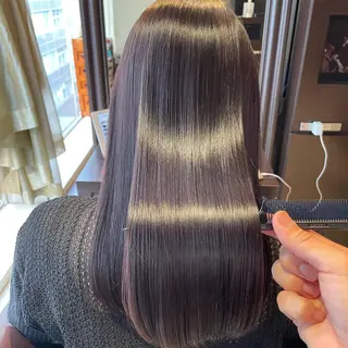 セミロング カラー 心斎橋 美髪職人　近江のヘアスタイル
