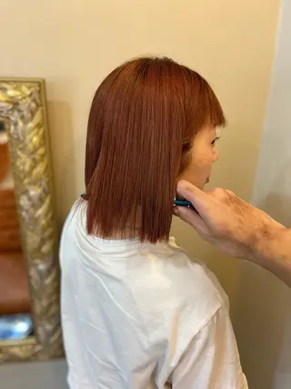 ミディアム ⚪️髪質改善 縮毛 店長 コウ⚪️のヘアスタイル