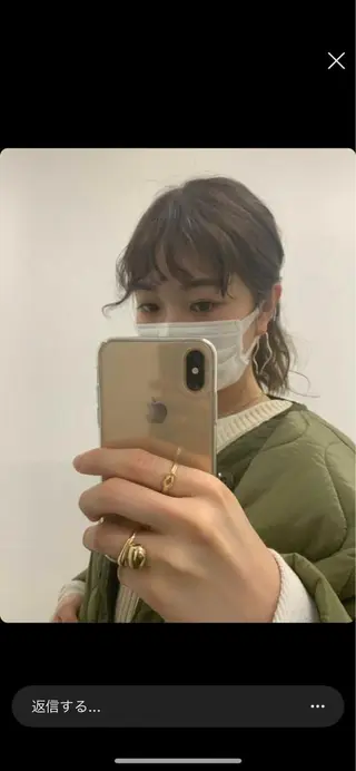 ミディアム カラー パーマ指名No1 /namiのヘアスタイル