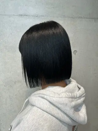 ショート カラー ヘアアレンジ ボブ艶モテカラー🫧 カリンのヘアスタイル