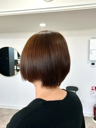 ショート パーマ 白髪ぼかし職人 長嶋零のヘアスタイル