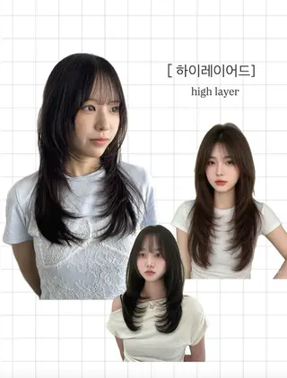 セミロング 元平 未祐のヘアスタイル