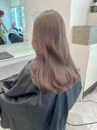 ロング 💖韓国×王道 ハイトーン💖のヘアスタイル