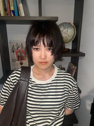 ショート カラー パーマ 大人ヘア/ナチュラル 杉野望雄のヘアスタイル