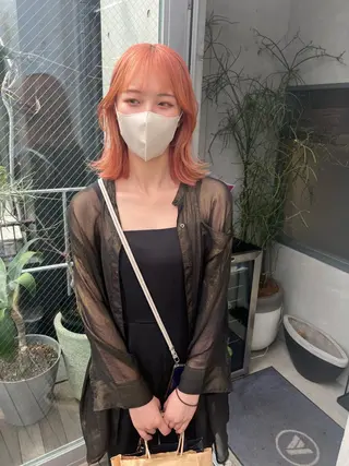 ミディアム カラー sakoda shunkiのヘアスタイル