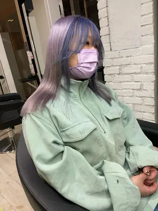 ロング カラー 鈴木直之/ハイトーン /ボブ/美髪矯正のヘアスタイル