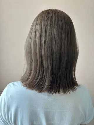 ミディアム カラー hub hair レイヤー/透明感のヘアスタイル