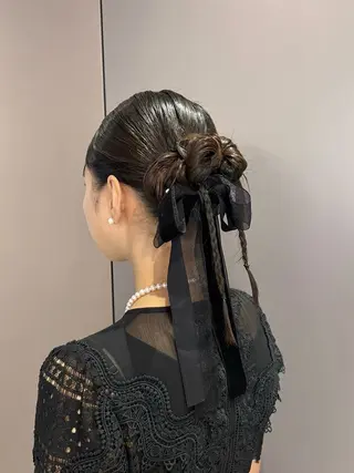 ミディアム 韓国/透明感カラー さなのヘアスタイル