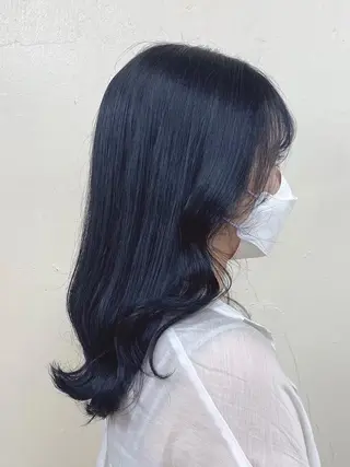 セミロング カラー 韓国ヘア🇰🇷🎀 みきのヘアスタイル