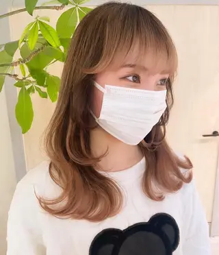 セミロング 銀座／レイヤーカット 🤍内野すみれのヘアスタイル