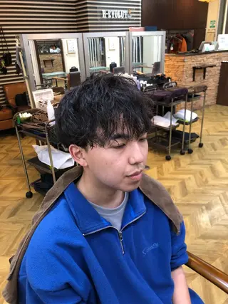 パーマ メンズ メンズカット・パーマ /野本翔馬のヘアスタイル