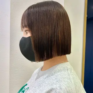 ミディアム 髪質改善【縮毛矯正】 北千住で美髪に導く人のヘアスタイル