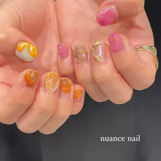 ネイル 淡色ネイル 🎀moeのネイルデザイン