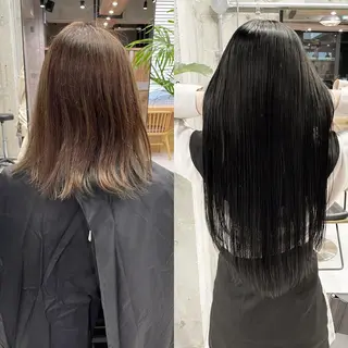 ロング カラー ヘアアレンジ TATSUYA アートディレクターのヘアスタイル