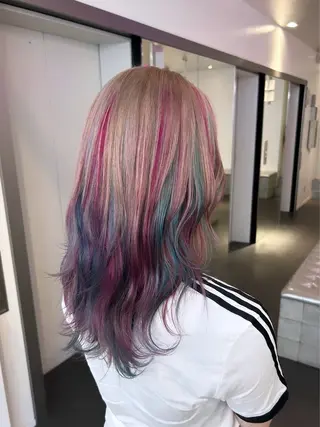 ミディアム MiRI💜地毛級 エクステ✖似合わせ技のヘアスタイル