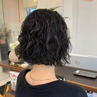 ショート パーマ MEY HAIR CURLYS所属・パーマ /ボブパーマ Rico💜のヘアスタイル