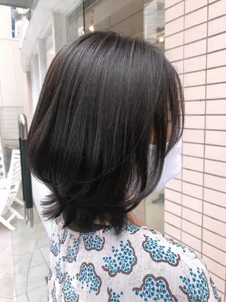 ミディアム 阿部 美咲のヘアスタイル