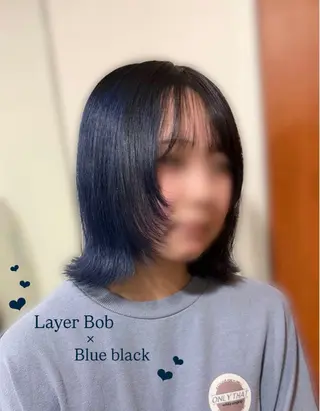 ミディアム カラー ヘアアレンジ Nanami little 渋谷のヘアスタイル