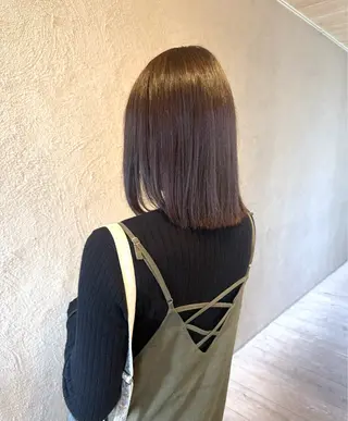 ミディアム うる艶/髪質改善/ 透明感カラー/toaのヘアスタイル