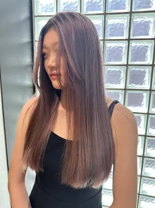 ロング カラー モリシゲ ヒカリ🦕🐬のヘアスタイル