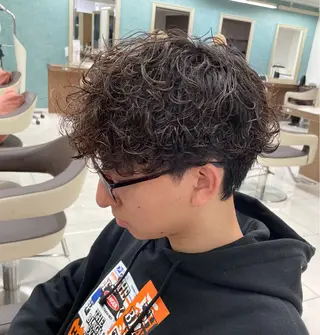 ショート パーマ メンズ 【メンズ特化】 池田大成✂︎のヘアスタイル