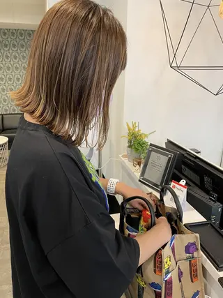 ミディアム カラー MAIKO 【中崎・茶屋町】のヘアスタイル