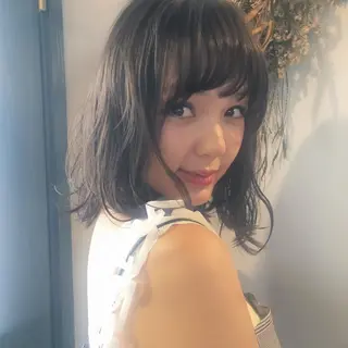 ミディアム 鎌倉 彩のヘアスタイル