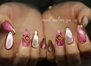 ネイル ネイル＆ホワイトニング   Yu-a所属・yu-a  スカルプ ネイルakiのネイルデザイン