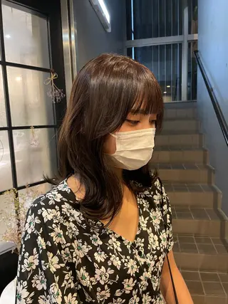 ミディアム カラー loely 💞miyuのヘアスタイル