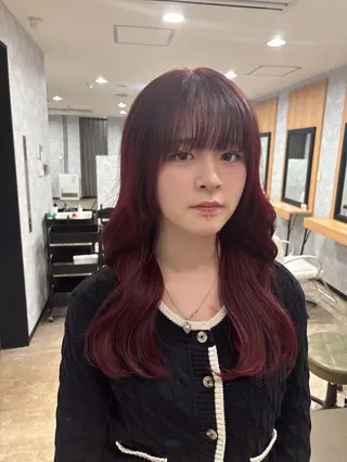 カラー La fith hair ray 札幌店所属・顔まわり/W カラー/リョウのヘアスタイル