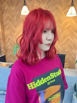 ミディアム ハイトーンカラー✨ 永井大貴のヘアスタイル