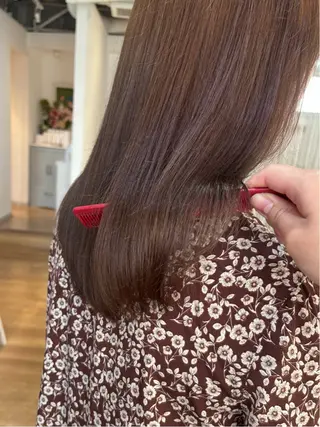 セミロング カラー RINNO🌷艶髪/ 透明感&艶カラーのヘアスタイル