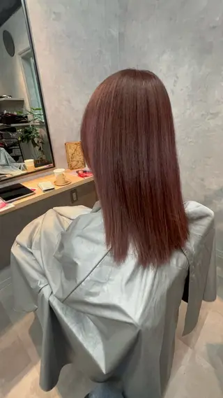 セミロング motoトップカラー リスト/ブリーチカラのヘアスタイル